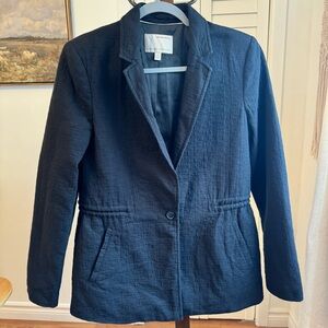 Banana Republic Heritage Collection Black Textured Blazer